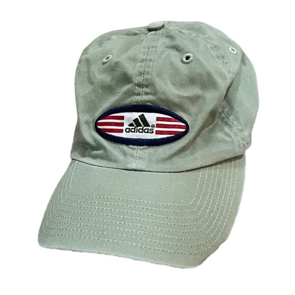 Adidas Army Green Three Stripe Hat